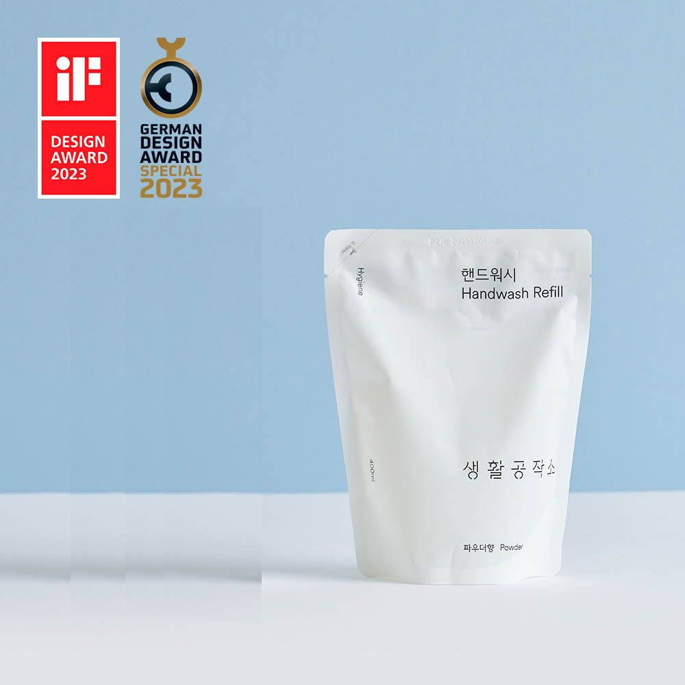 Saenghwal Gongjakso Hand Wash Refill 400ml (Powder Scent) × 2