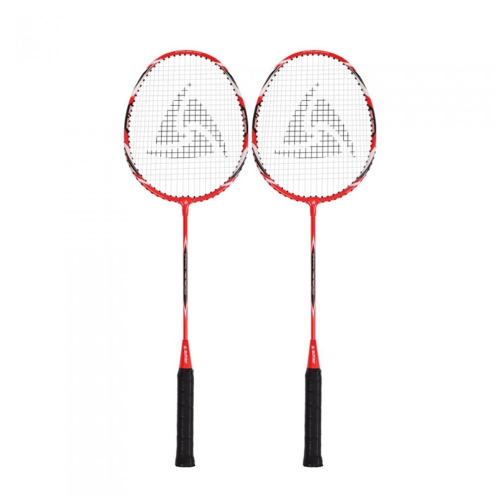 Star Sports Badminton Racket Free Tour X55 DR-AS55X Lightweight Aluminum Head 2-Player Set with T-Joint Stability and Full Cover Bag