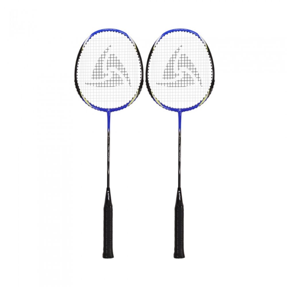 Star Sports Badminton Racket Free Tour X77 DR-AS77X Aluminum Head Lightweight 2-Player Set with Full Cover Bag