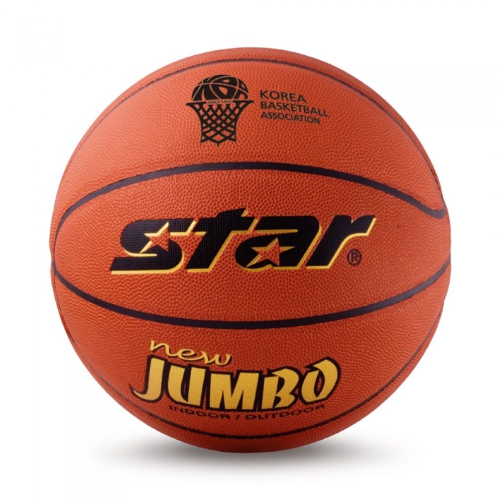 Star Sports Basketball New Jumbo BB415 Size 5 KBA Official Certified Ball Polyurethane Material with Special Adhesive Grip for Kids and Elementary School Students