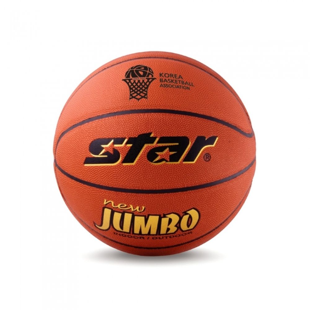 Star Sports Basketball New Jumbo BB415 Size 6 KBA Official Certified Ball Premium Synthetic Leather with KISS Certification and High Grip Adhesive Finish