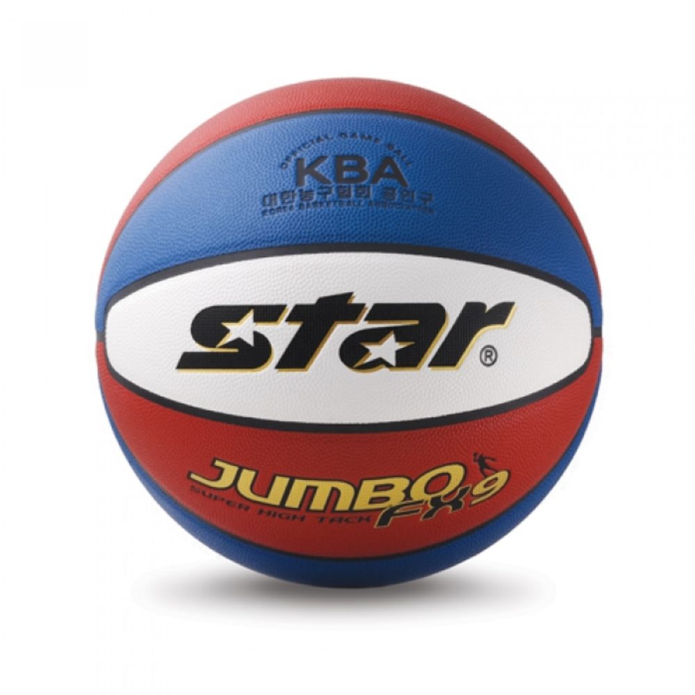 Star Sports Basketball Jumbo FX9 Color BB427-31 KBA Official Match Ball 9-Panel Patented Design Premium Synthetic Leather for Enhanced Grip and Control