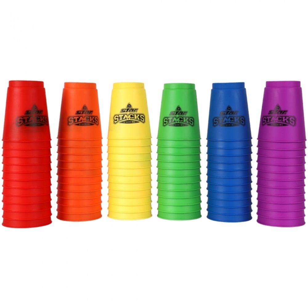 Star Sports Speed Stacks NXX102 High Speed Sport Stacking Cups 12 Pieces Set with Enhanced Grip and Airflow Design