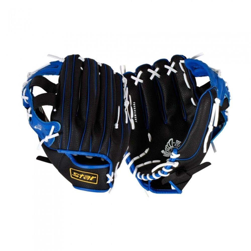 Star Sports Tee-ball Glove Large 12-inch WXG1000L-R for Left-Handed Throwers (Right Hand Wear) Soft Synthetic Leather All-Rounder Blue