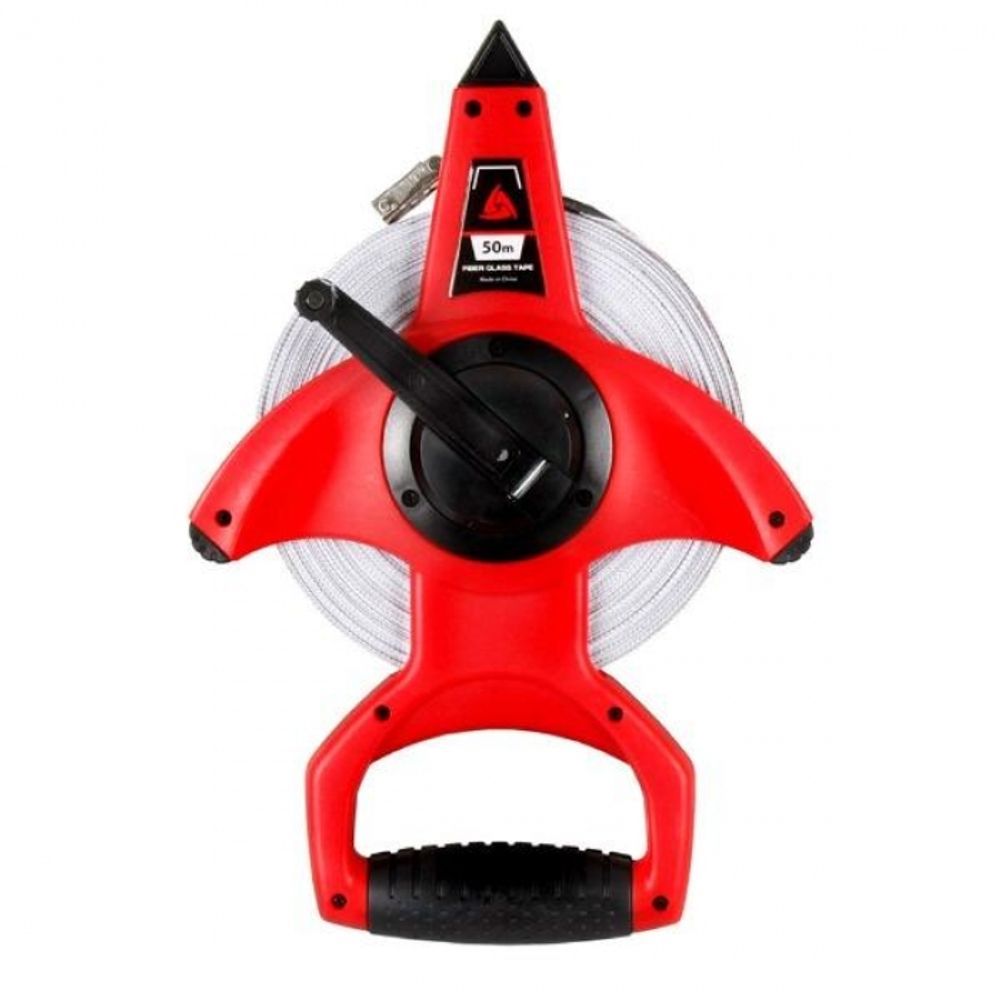 Star Sports 50M Long-Distance Field Measuring Tape ZH220-050 Heavy-Duty Fiberglass Tape with Integrated Carry Handle and ABS Case