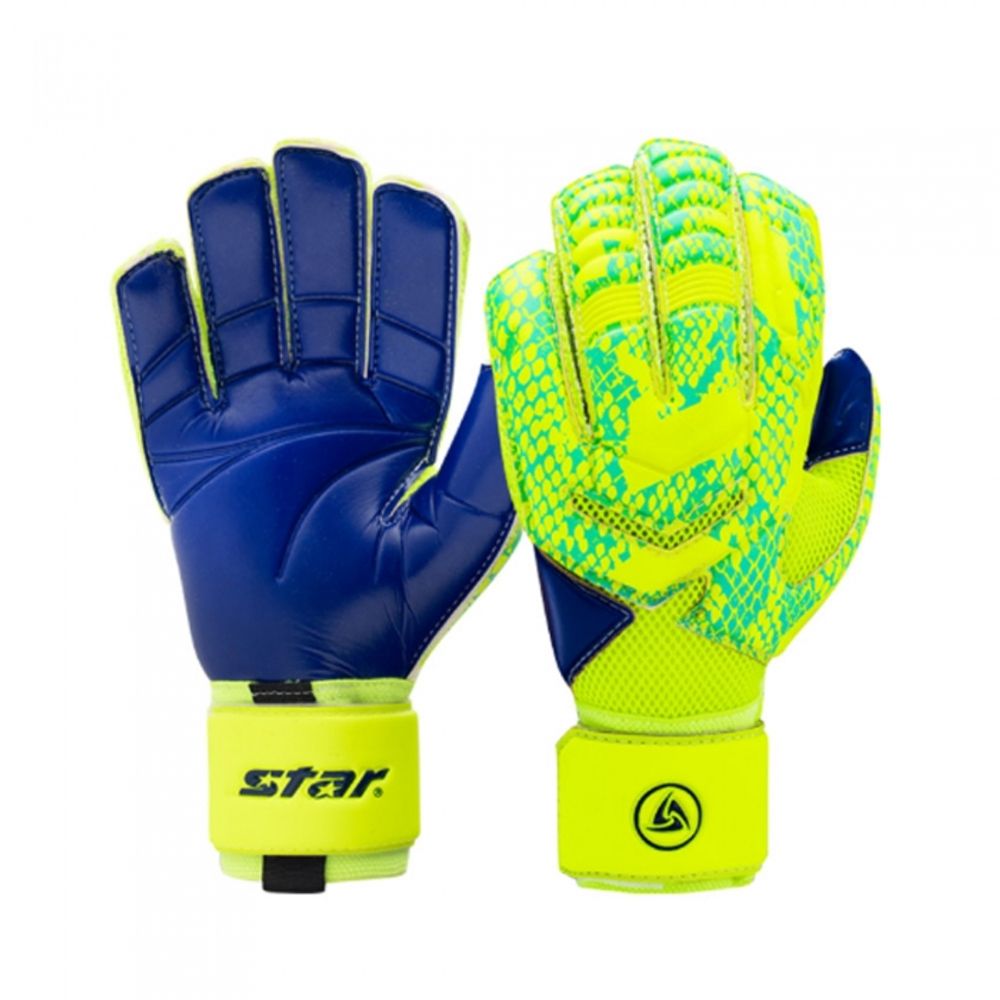 Star Sports Goalkeeper Gloves The Polaris Large SG601L  Premium Latex Grip with Finger Protection Spines and Air Mesh for Professional Play