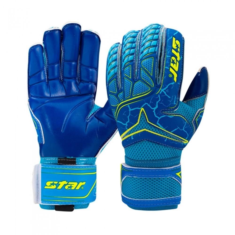 Star Sports Goalkeeper Gloves The Professional SG611L Premium Latex Grip with Finger Protection Spines and Air Mesh Ventilation