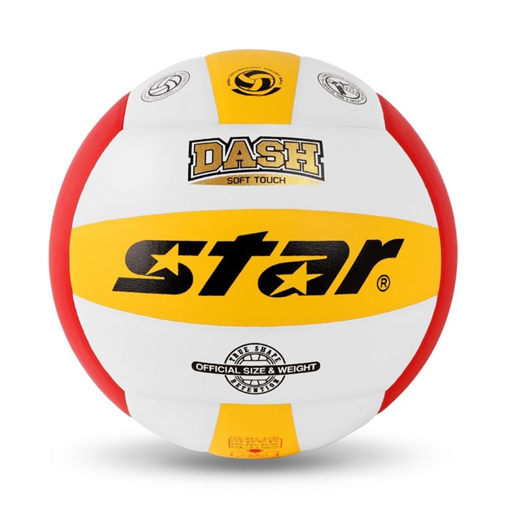 Star Sports Volleyball VB475-34  KVA Official Certified Size 5 Soft Touch Training Volleyball for Clubs and Schools