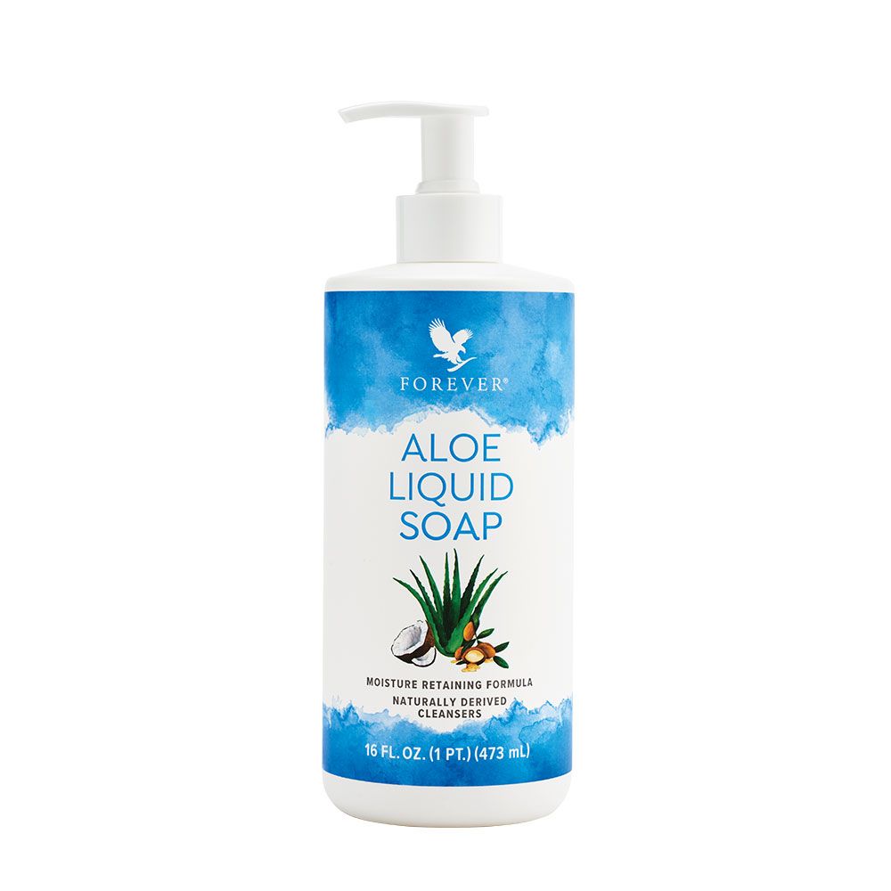 FOREVER® Aloe Liquid Soap 473ml Hydrating Multi-Purpose Cleanser with 39% Pure Aloe and Argan Oil