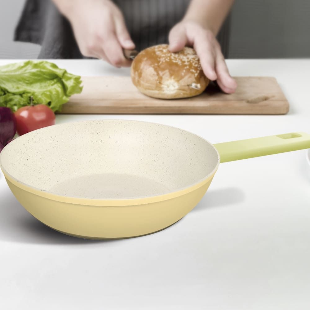 Coobinox® RICHCOOK Induction Ceramic Non-Stick Wok Pan 28cm (CO-23-08) Deep Stir-Fry Pan Rivet-Free Clean Design