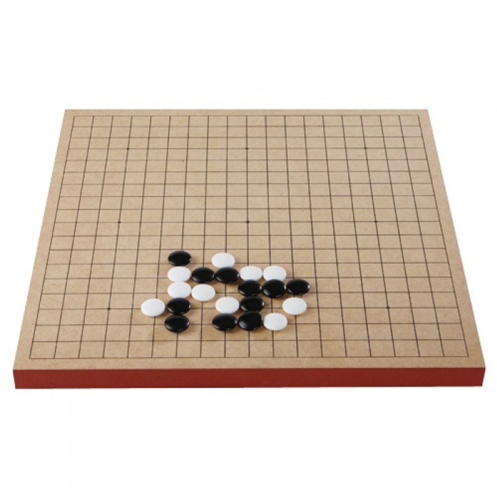 Shingwang Baduk Premium MDF Flat Go Board 25mm Thick Professional Style Wooden Table Board Game