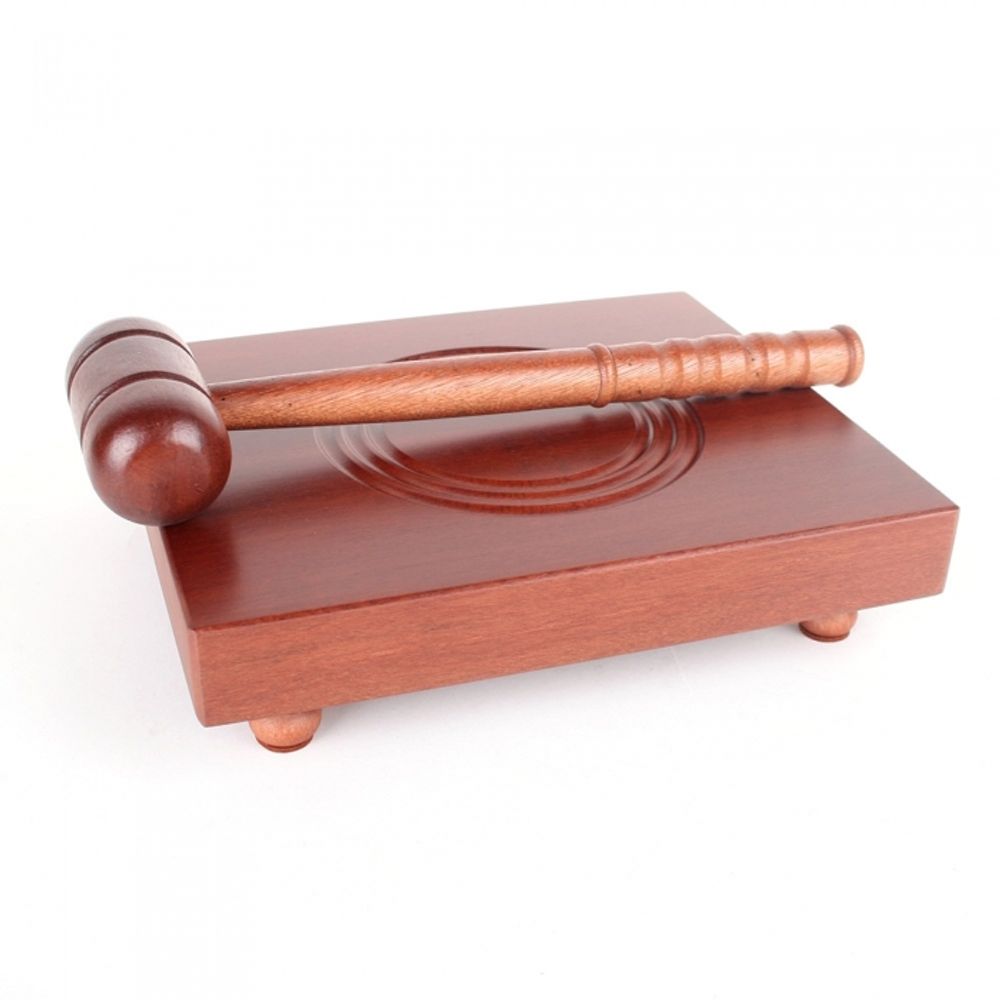 Six Brothers Premium Large Gavel Set HJNB090 Authentic Bubinga Wood Ceremony Hammer Made in Korea