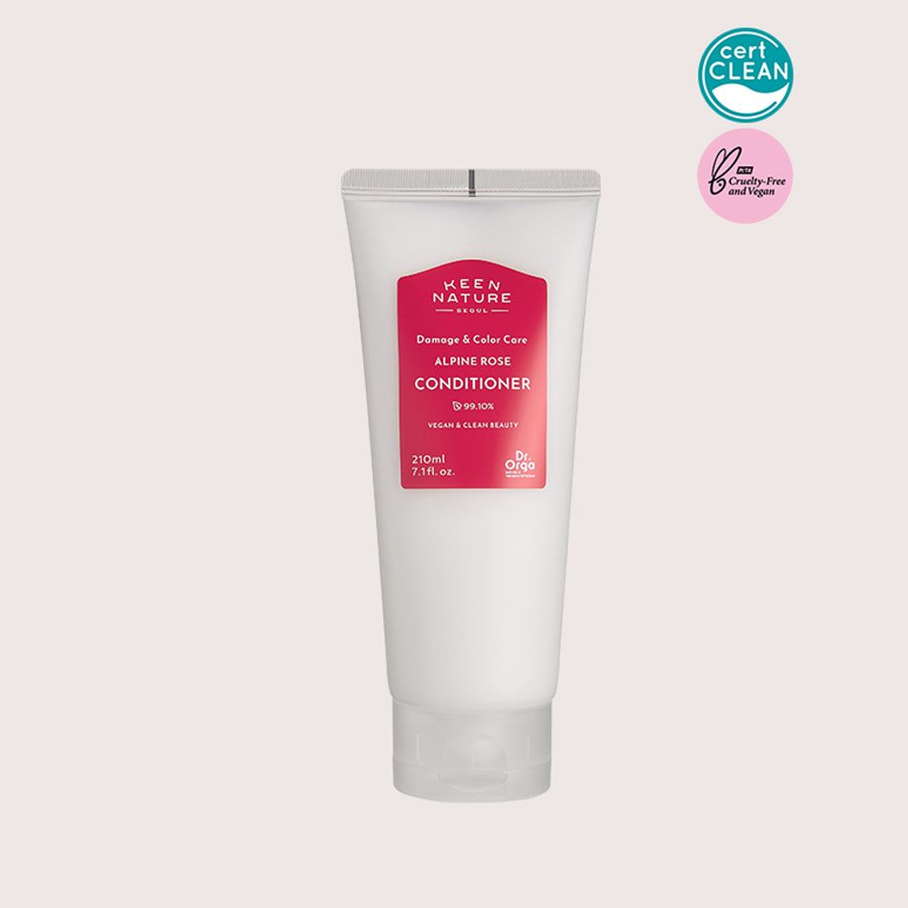 Dr.Orga Alpine Rose Silicone Free Hair Conditioner 210ml for Color Protection Damaged Hair Repair and Scalp Balance _ made in Korea