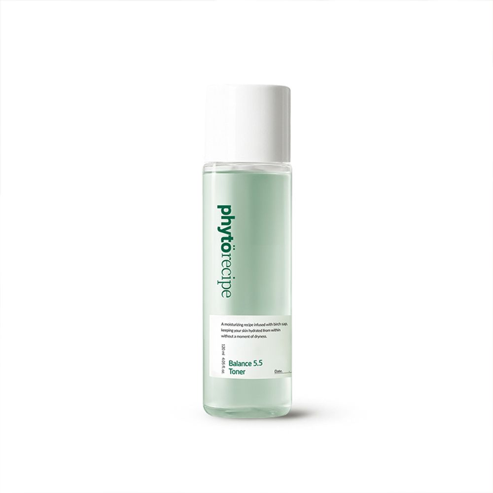 PHYTORECIPE Balance 5.5 Toner 120ml Low pH Vegan Facial Toner for Sensitive Skin Soothing and Hydrating Texture Care _ Made in Korea
