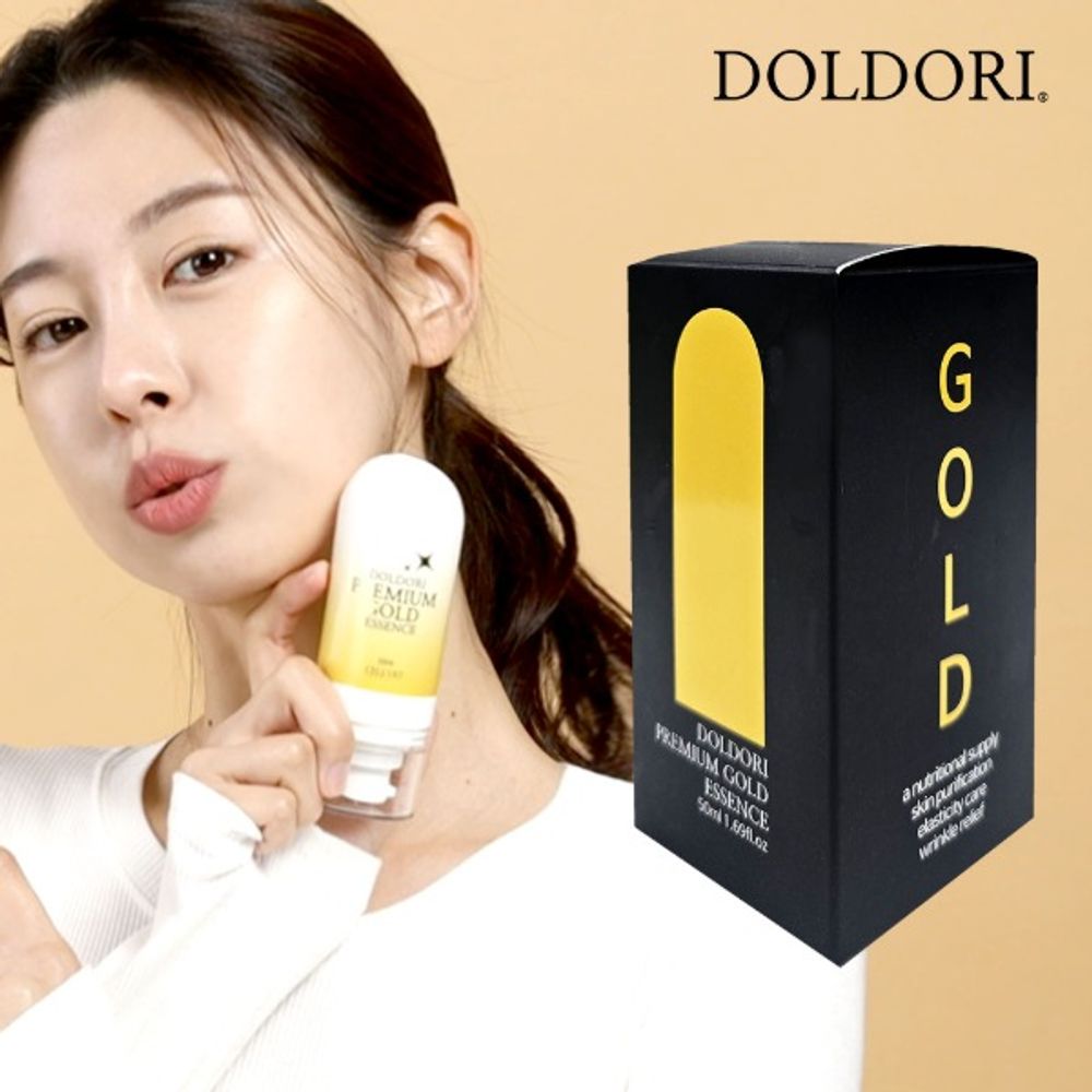 CELLVIOCOS DOLDORI Premium Gold Essence 50ml 24K Gold Anti-Wrinkle Elasticity Nourishing Skincare _ Made in Korea