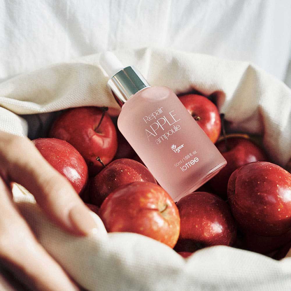 LOTREE Repair Apple Ampoule 51.7% Apple Water for Skin Barrier Recovery and Soothing Care Vegan 30ml _ Made in Korea