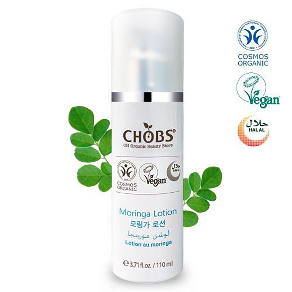 CHOBS Organic Moringa Lotion 110ml Vegan Hydrating Moisturizing Nourishing Emulsion _ Made in Korea
