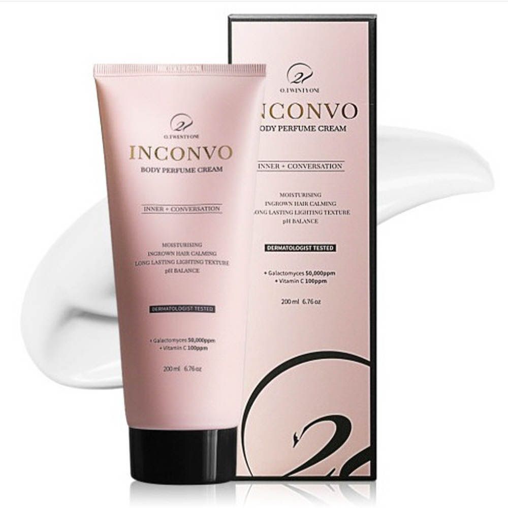 O21 Inconvo Body Perfume Cream 200ml Premium Post Waxing Soothing Calming LHA PHA Exfoliator _ Made in Korea