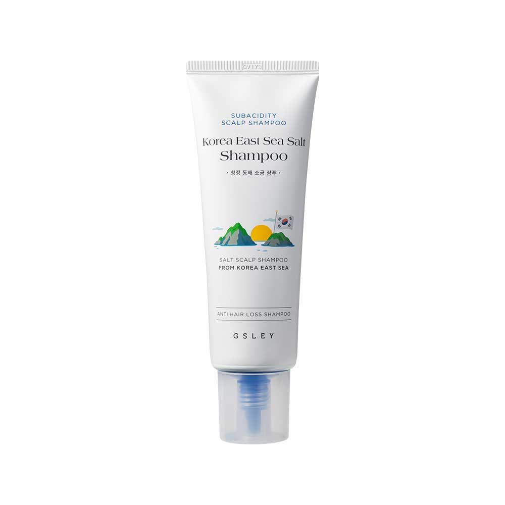GSLEY Korea East Sea Salt Shampoo 200ml Anti Hair Loss pH Balanced Scalp Scaling Cleanser _ Made in Korea