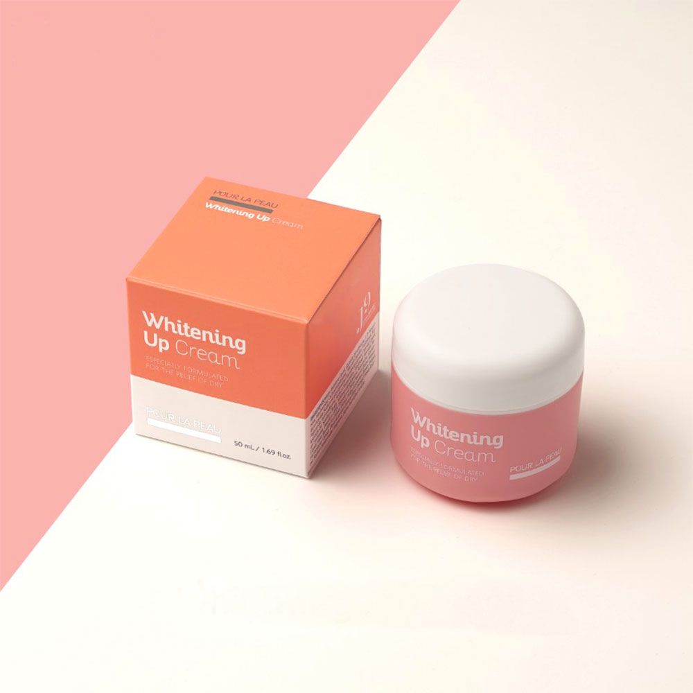 POUR LA PEAU Whitening Up Cream 50g Natural Tone Up Instant Brightening Anti Wrinkle Face Body K-Beauty _ Made in Korea