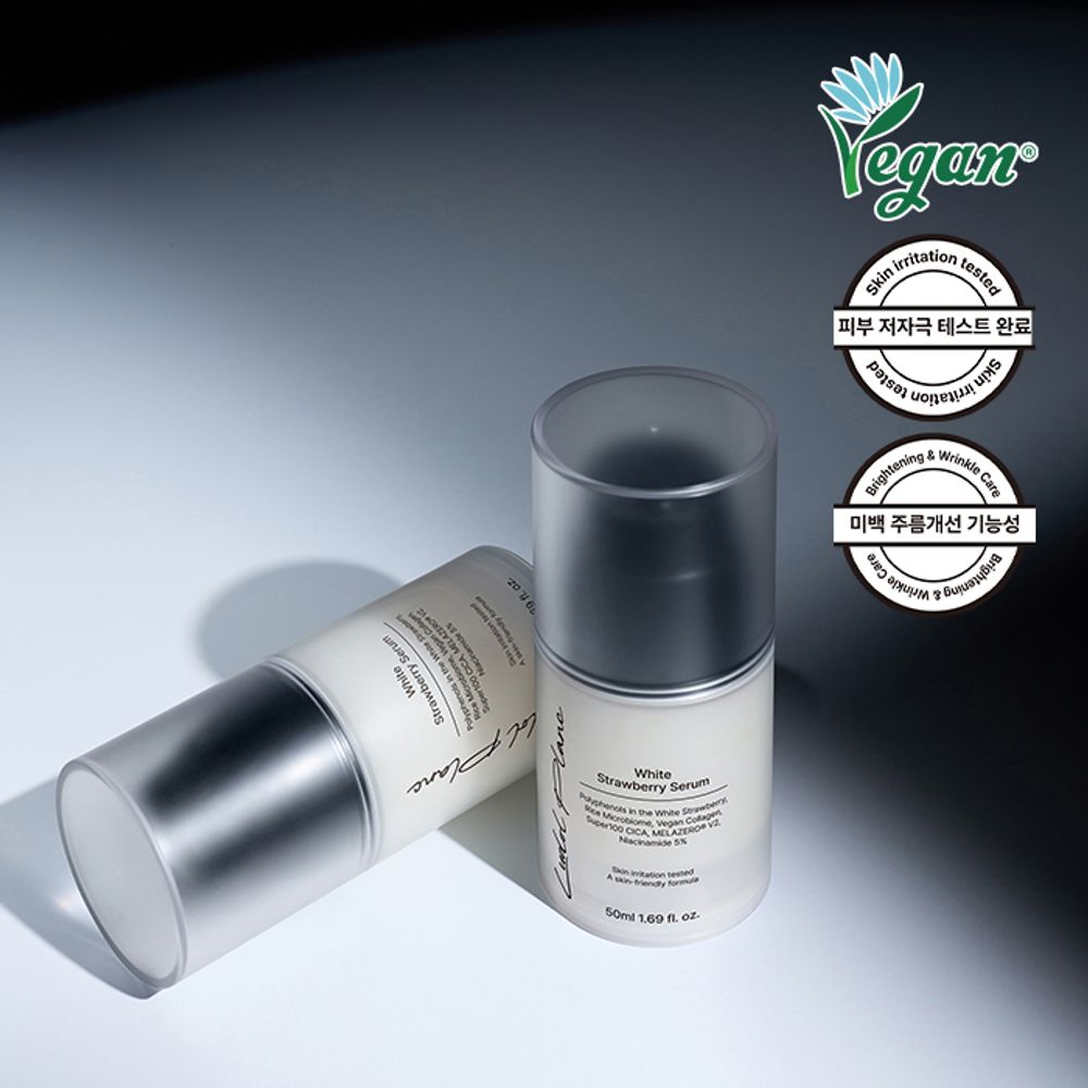 LUDOL PLANC White Strawberry Serum 50ml Brightening Anti Wrinkle Makeup Prep Vegan Essence _ Made in Korea