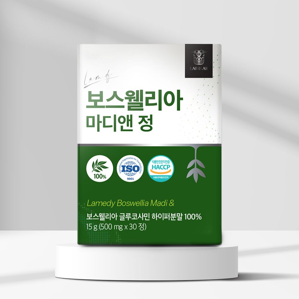 LAB ON LAB Boswellia Joint Cartilage Chondroitin Glucosamine Alu-Alu 30 Tablets _ Made in Korea