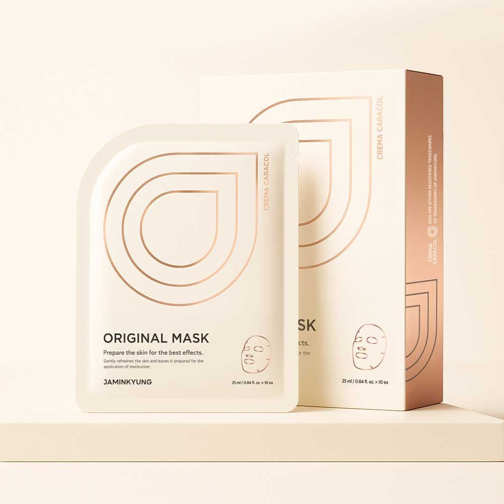 JAMINKYUNG Crema Caracol Original Mask Snail Mucin Collagen Deep Hydrating Sheet Mask Multi Pack 20ml 10ea _ Made in Korea