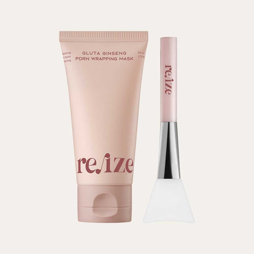 JAMINKYUNG Leeds Gluta Ginseng PDRN Wrapping Mask Brightening Anti Aging Peel Off Pack 80ml with Brush Included _ Made in Korea