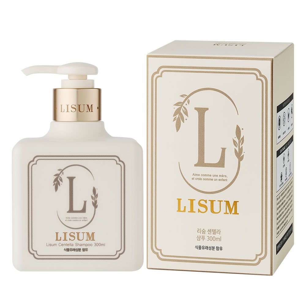 LISUM Centella Cica Baby Shampoo 300ml Plant Derived Foam Mildly Acidic Ceramide Hair Care _ Made in Korea