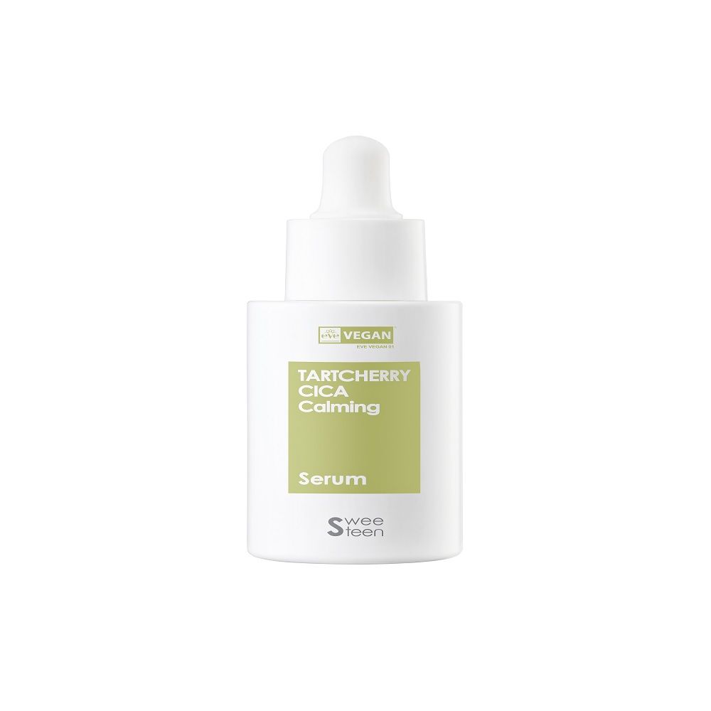 SWEETEEN Tart Cherry Cica Calming Serum 30ml French EVE Vegan Soothing BHA Exfoliating Essence _ Made in Korea