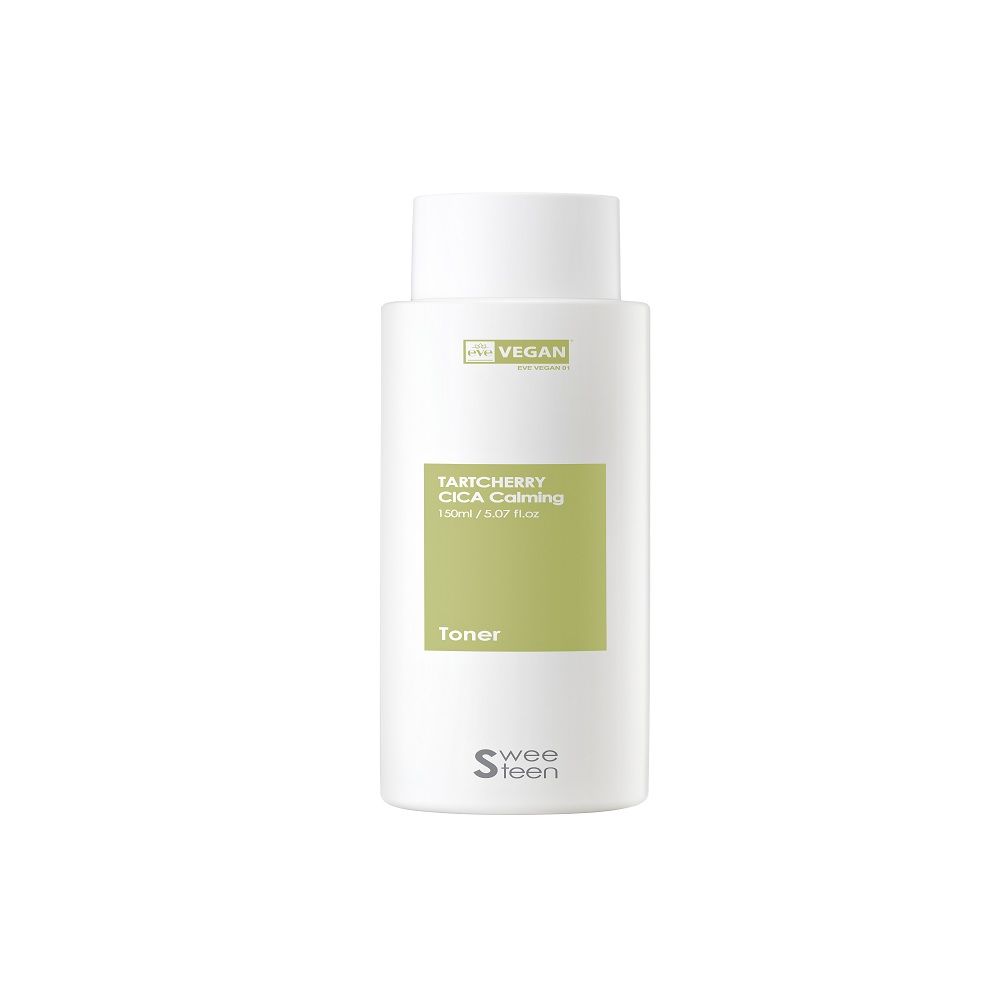 SWEETEEN Tart Cherry Cica Calming Toner 150ml French EVE Vegan Soothing Exfoliating Toner _ Made in Korea