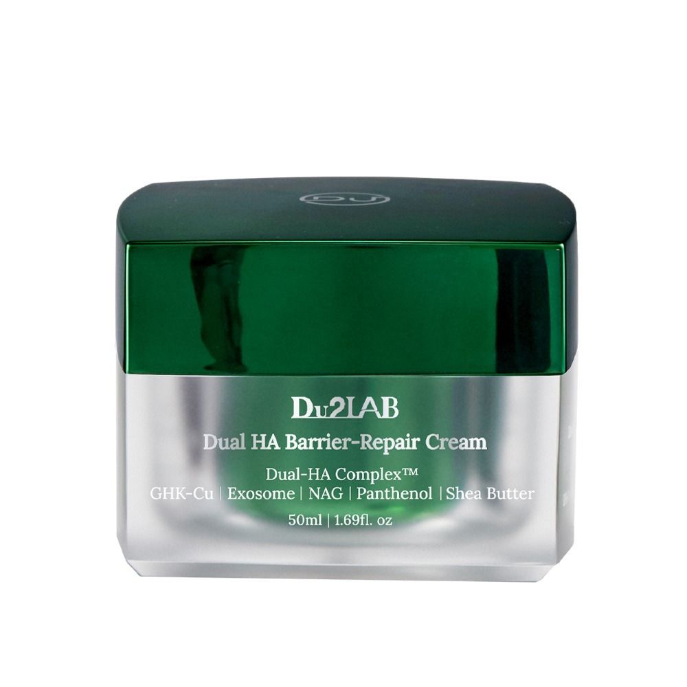 Du2LAB Dual HA Barrier Repair Cream 50ml Shea Butter Beta Glucan Panthenol Skin Barrier Hydrating Moisturizer _ Made in KOREA