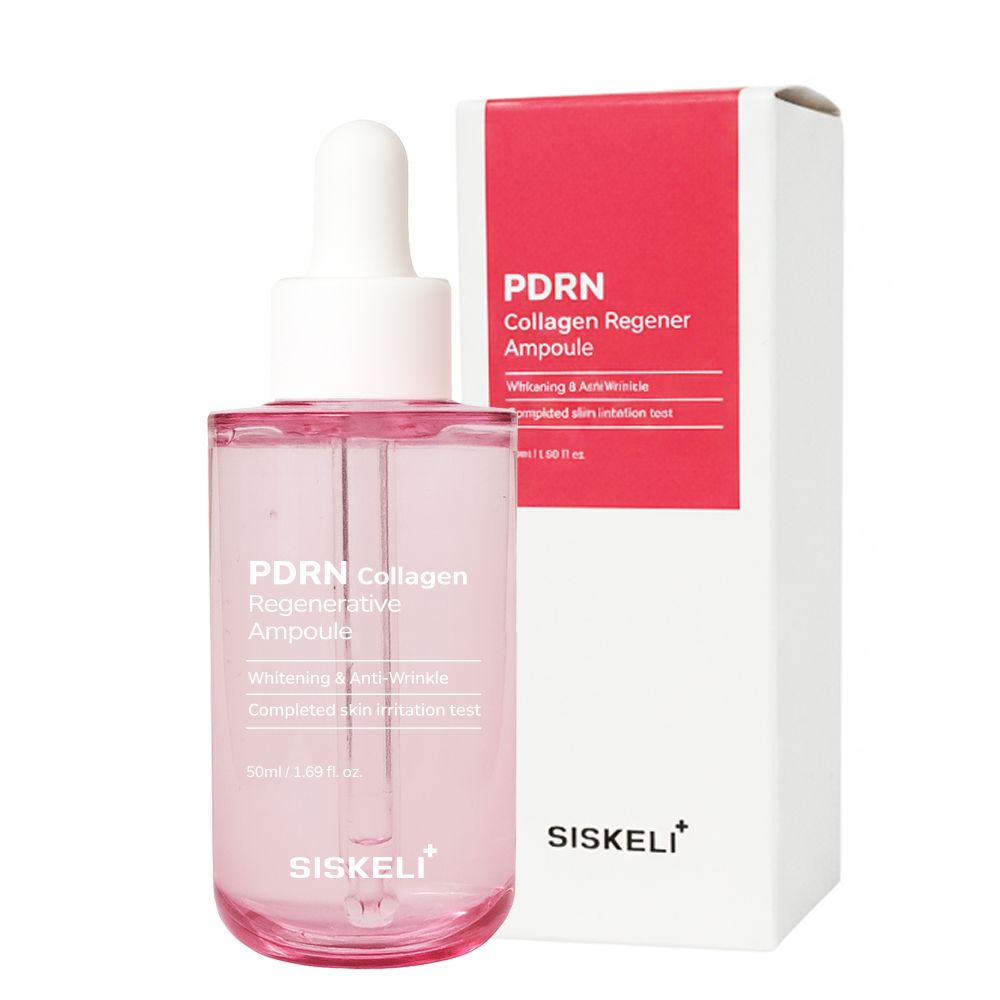 SISKELI PDRN Collagen Regenerative Ampoule 50ml Anti Aging Whitening Wrinkle Care Hydration _ Made in KOREA
