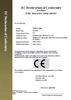 CE Certification DW-1203 - 2016 04 016