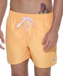  69SLAM Men's Band Boardshort – Water-Repellent Surf Shorts – Orange – SEBPLN-OR