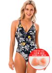 [69SLAM] Women's Wild Garden Tally One Piece Swimsuit, Women's Swimwear, Beachwear