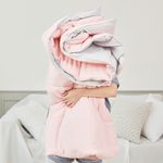 [MURO] KoolNene Duvet Pink Muhly, Super Single, High Density Yarn, All Seasons, Sweet and Cozy Sleep, Double Sided Duvet, Generous Size, Semi-quilted Duvet, Bedding, 100% Polyester