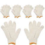[DepotOne] FreePlay Cotton gloves for children, Ivory, 5 pairs, Kids gloves for Weekend farm, Outdoor activities, Camping , 3~11 years old, No harmful substances, Anti-static play gloves _ Made in KOREA