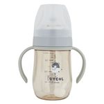 IBYEOL Friends New Premium PPSU Weighted Straw Cup 180ml for Toddlers Anti-Colic Leak-Proof BPA-Free Safe SILVER _ Made in KOREA
