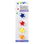 [FOBWORLD] Star Magnet Holder 24mm 4Pcs _ Colorful Star Shaped Powerful Neodymium Magnets, Notice Board/Planning Magnets, Refrigerator Whiteboard Magnets for School Office Home _ Made in Korea