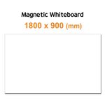 [FOBWORLD] Magnetic Whiteboard _ 1800mmX900mm, Dry Erase Board with Flexible Rubber Magnet, for Steal Wall Door Fridge Factory School Office Home _ Made in Korea