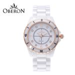 [OBERON] OB-301G RGWT _ Fashion Business Men's Watches, Auto Date, Ceramic Watch, 3 ATM Waterproof, Japan Movement