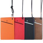 [WOOSUNG] Dokdo simple necklace type card wallet- handmade genuine leather storing pocket wallet - Made in Korea