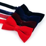 MAESIO MAESIO Baby Child Bow Tie Set – Velvet Bow Tie for Ceremonies, Recitals, Tuxedos, Weddings, and Parties _ Made in KOREA