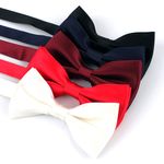 MAESIO BOW7030 Bow Tie for Infants and Children – Business, Office Look, Tuxedo, Solid Knit for Wedding & Party _ Made in KOREA 