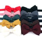 MAESIO BOW7064 Solid Bow Tie – Business, Office Look, Tuxedo, Wedding, Party _ Made in KOREA
