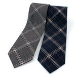 [MAESIO] KCT0149 Fashion Check NeckTie 8cm 2Color _ Men's Tie, Business Office Look, Wedding Party,Made in Korea,