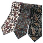 [MAESIO] KCT0156 Fashion Paisly NeckTie 8cm 3Color _ Men's Tie, Business Office Look, Wedding Party,Made in Korea,