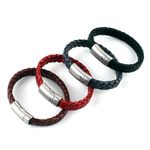 [MAESIO] KAC1003 Cowhide Fashion Bracelet _ Fashion Bracelet, Leather Bracelet for Men, Magnetic Clasp, Made in Korea