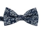 [MAESIO] BOW7183 BowTie flower bluejesn _ Pre-tied bow ties Formal Tuxedo for Adults & Children, For Men Boys, Business Prom Wedding Party, Made in Korea